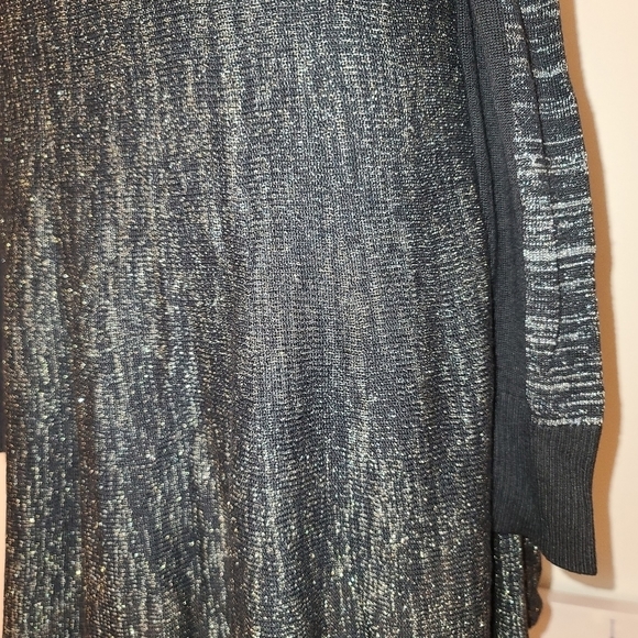 BNWT Bcbgmaxazria Jennings Sweater Dress Black Metallic Silver S - Picture 4 of 8